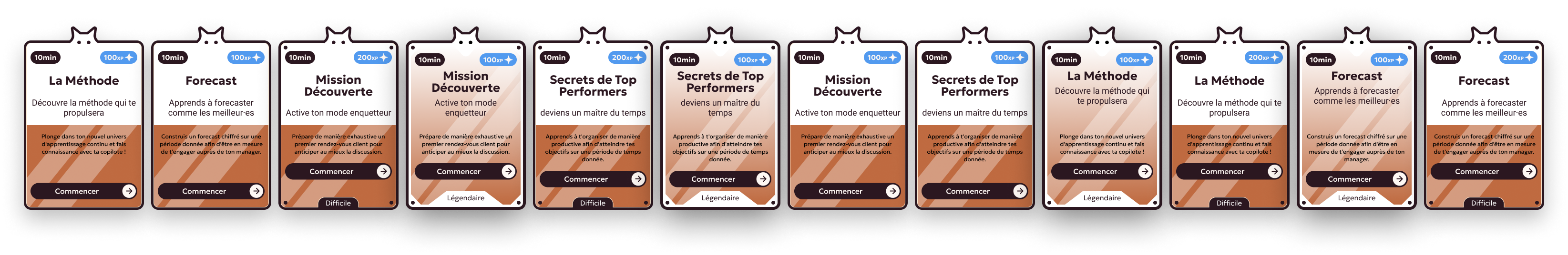 cartes exemple en fond