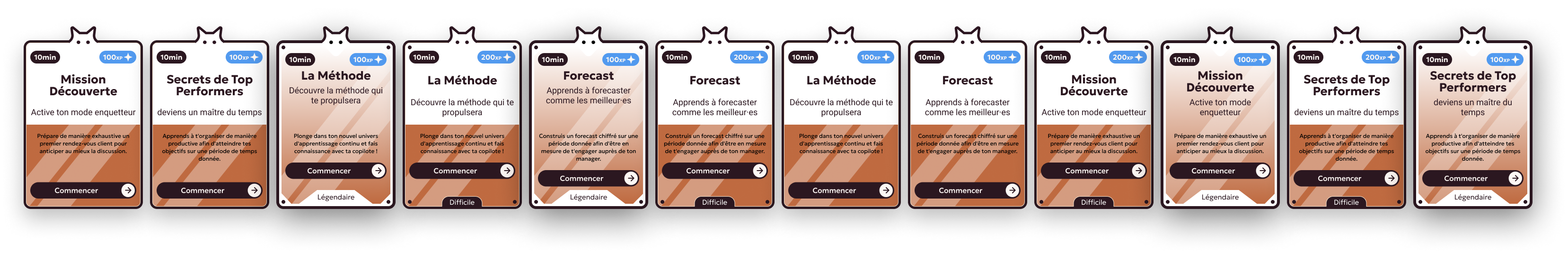 cartes exemple en fond